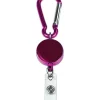 MyID Reel Carabiner Card Holder, 1 1/4", Pink