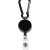 MyID Reel Carabiner Card Holder, 1 1/4", Black