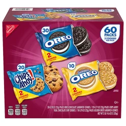 Nabisco Cookie Variety Pack, 44.8 Oz, Box Of 60 Packs