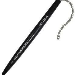 Nadex Coins Ball and Chain Security Pen Set (1 Pen) - Rubber - Black