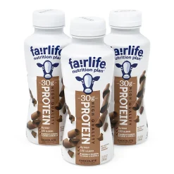 National Brand FAIRLIFE High Protein Chocolate Nutrition Shakes, 11.5 Oz, Pack Of 12 Shakes