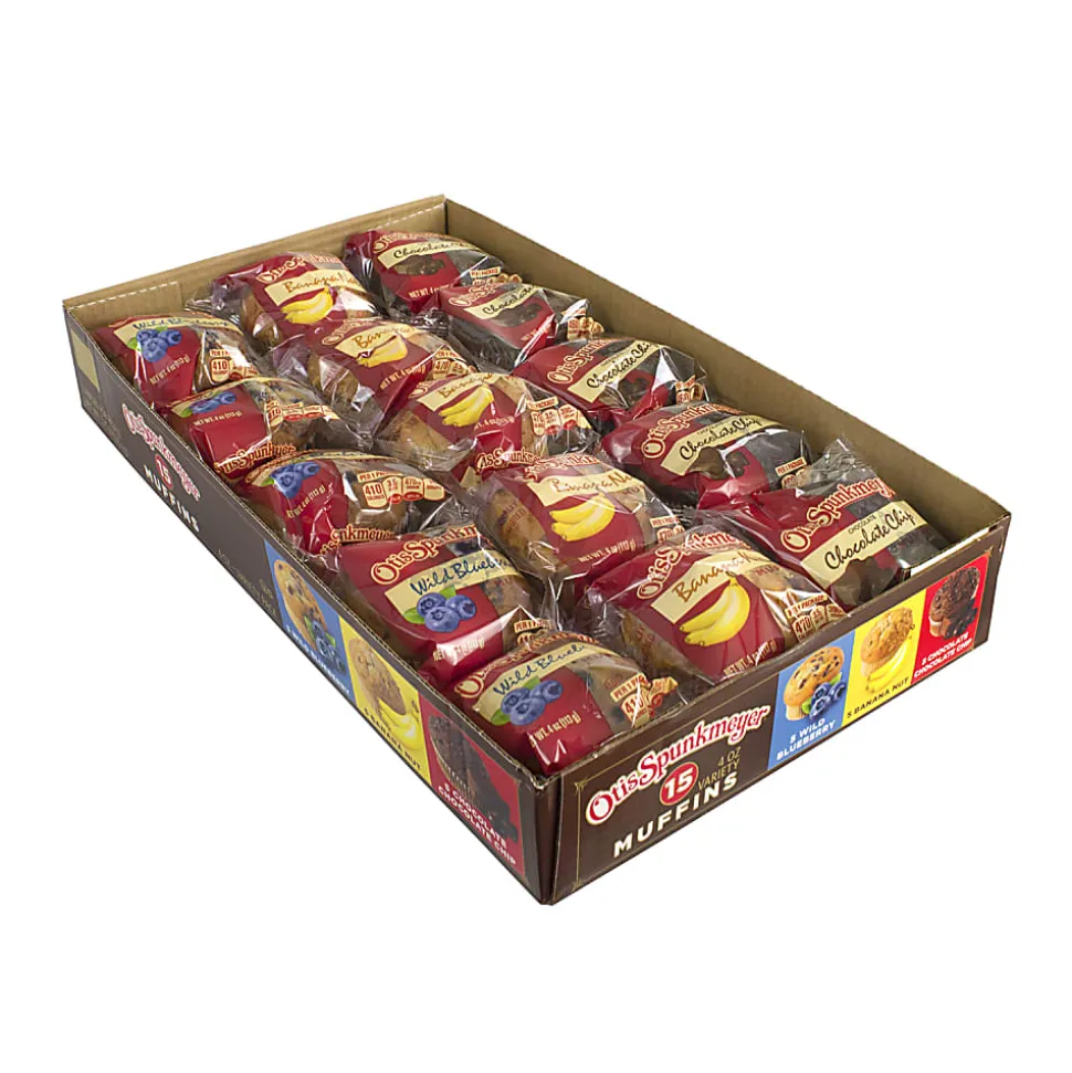 National Brand Otis Spunkmeyer Muffins, Assorted Flavors, Pack Of 15