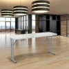 National Public Seating BT Series Folding Table, 29-1/2”H x 18”W x 60”D, Gray/Speckled Gray