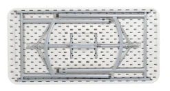 National Public Seating® BT Series Heavy-Duty Folding Table, 24" x 48", Speckled Gray