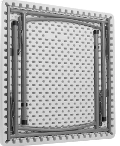 National Public Seating® BT Series Heavy-Duty Folding Table, 36" x 36", Speckled Gray
