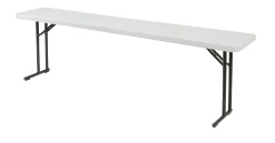 National Public Seating BT Series Folding Table, 29-1/2”H x 18”W x 72”D, Gray/Speckled Gray