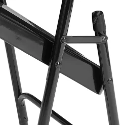 National Public Seating Series 50 Steel Folding Chairs, Black, Set Of 4 Chairs