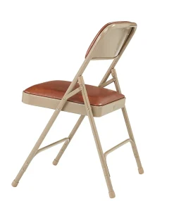 National Public Seating Series 1200 Folding Chairs, Brown/Beige, Set Of 4 Chairs
