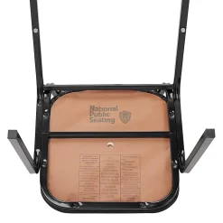 National Public Seating Square Back Padded Vinyl Seat, Banquet Stack Chair, 15 3/4