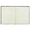National® 50% Recycled Black Texhide Record Book With Margin, 8 3/8" x 10 3/8", 150 Pages