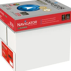 Navigator Platinum Office Multi-Use Paper, 10 Reams, Bright White, Letter Size (8 1/2" x 11"), 20 Lb, Smooth