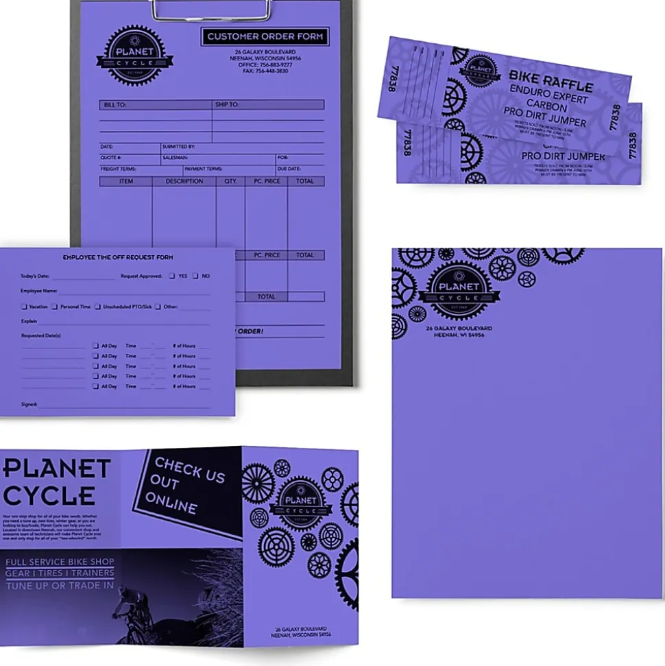 Neenah® Astrobrights® Bright Color Copy Paper, Venus Violet, Letter (8.5" x 11"), 500 Sheets Per Ream, 24 Lb, 98 Brightness