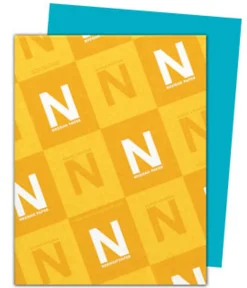 Neenah® Astrobrights® Bright Color Copy Paper, 1 Ream, Terrestrial Teal, Letter (8.5" x 11"), 500 Sheets Per Ream, 24 Lb, 94 Brightness, 30% Recycled