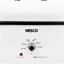 NESCO® 18-Qt 1,450-Watt Portable Slow Cooker With Porcelain Cookwell, White