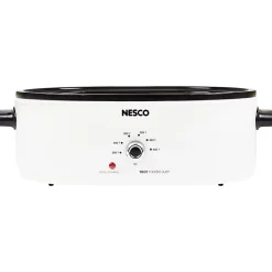 NESCO® 18-Qt 1,450-Watt Portable Slow Cooker With Porcelain Cookwell, White