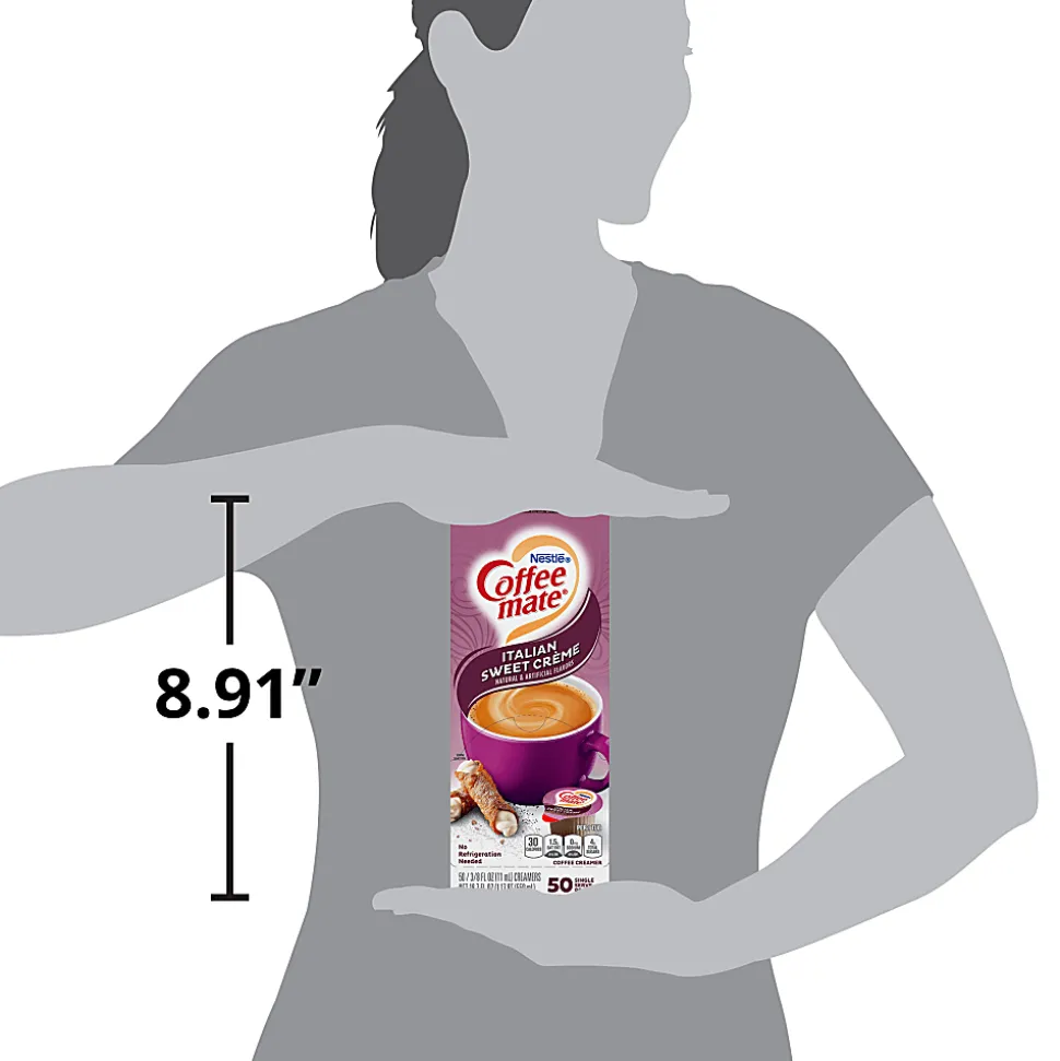 Nestlé® Coffee-mate® Liquid Creamer, Sweet Italian Crème Flavor, 0.37 Oz Single Serve x 200
