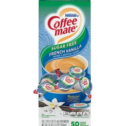Nestlé® Coffee-mate® Liquid Creamer, Sugar-Free French Vanilla Flavor, 0.38 Oz Single Serve, 50/Pack