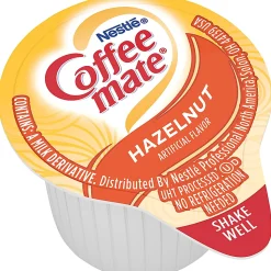 Nestlé® Coffee-mate® Liquid Creamer, Hazelnut Flavor, 0.38 Oz Single Serve, 180/Pack