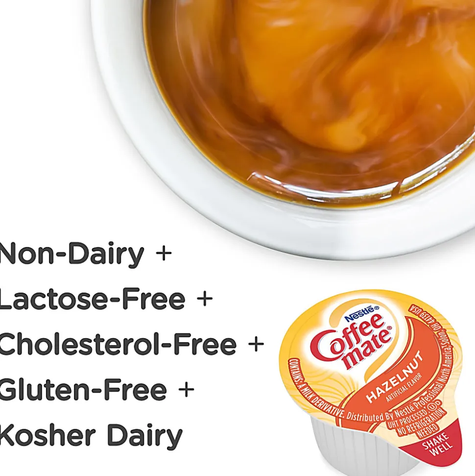 Nestlé® Coffee-mate® Liquid Creamer, Hazelnut Flavor, 0.38 Oz Single Serve, 180/Pack