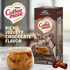 Nestlé® Coffee-mate® Liquid Creamer, Café Mocha Flavor, 0.37 Oz Single Serve, 50/Pack