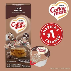 Nestlé® Coffee-mate® Liquid Creamer, Café Mocha Flavor, 0.37 Oz Single Serve, 50/Pack
