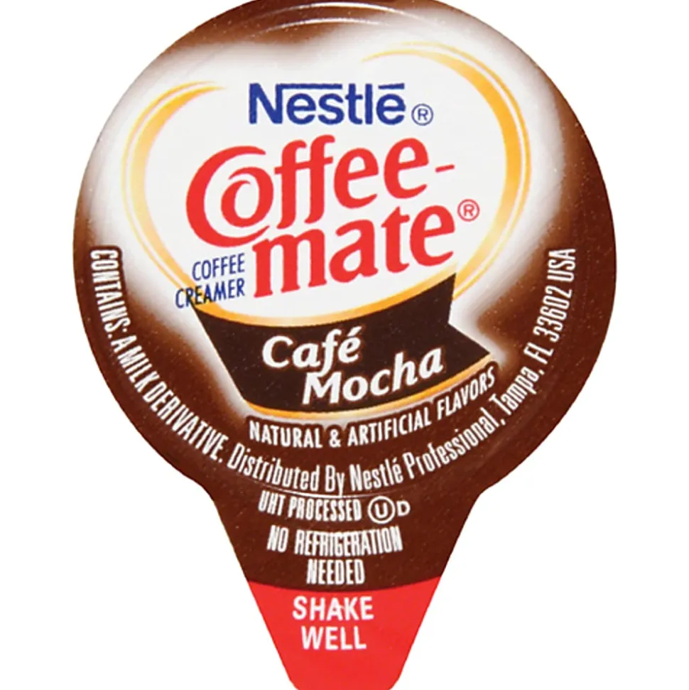 Nestlé® Coffee-mate® Liquid Creamer, Café Mocha Flavor, 0.37 Oz Single Serve, 50/Pack