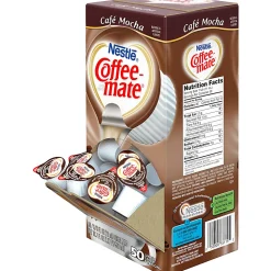 Nestlé® Coffee-mate® Liquid Creamer, Café Mocha Flavor, 0.37 Oz Single Serve, 50/Pack