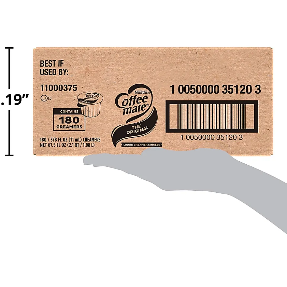 Nestlé® Coffee-mate® Liquid Creamer, Original Flavor, 0.38 Oz Single Serve, 180/Pack