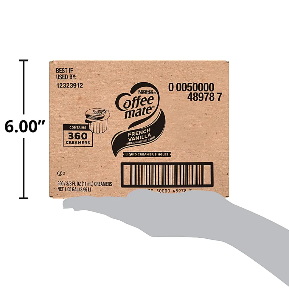 Nestlé® Coffee-mate® Liquid Creamer, French Vanilla Flavor, 0.38 Oz Single Serve, 360/Pack
