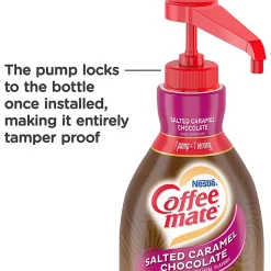 Nestle® Coffee-mate® Liquid Creamer Pump Bottle, Salted Caramel, 50.7 Fl Oz
