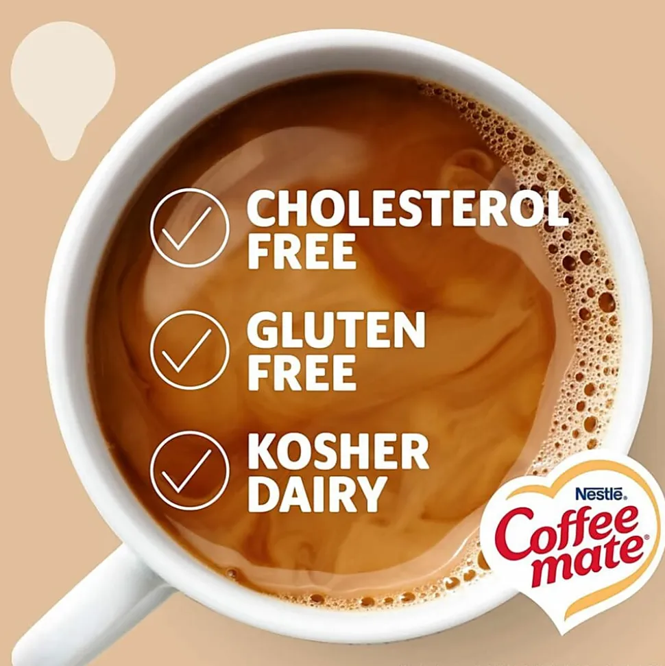 Nestle Coffee mate Single Serve Liquid Creamer, Original Flavor, 0.38 Oz, Carton Of 200