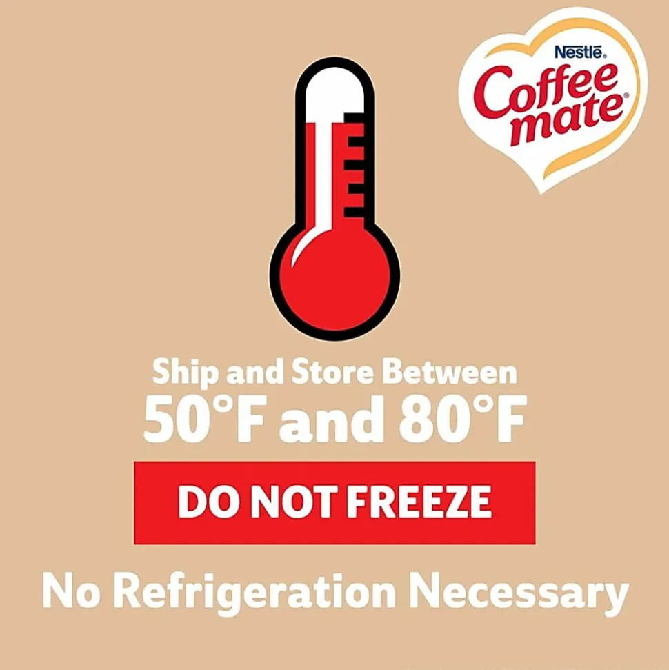 Nestle Coffee mate Single Serve Liquid Creamer, Original Flavor, 0.38 Oz, Carton Of 200