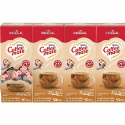 Nestle Coffee mate Single Serve Liquid Creamer, Original Flavor, 0.38 Oz, Carton Of 200