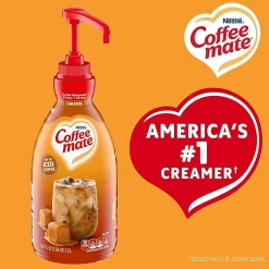 Nestle Professional Solutions Caramel Liquid Concentrate Coffee Creamer, 50.7 Oz, Pump Bottle, 73358
