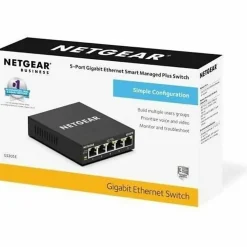 Netgear Business GS305E Ethernet Switch - 5 Ports - Gigabit Ethernet - 1000Base-T - 3 Layer Supported - Twisted Pair - 5 Year Limited Warranty