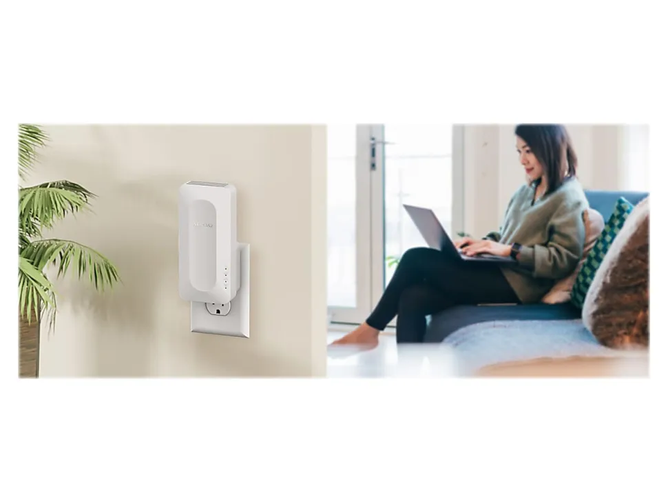 NETGEAR Dual-Band WiFi 6 Mesh Range Extender, EAX12