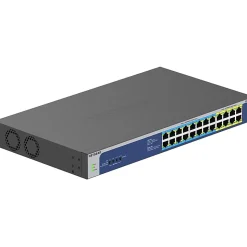 Netgear GS524UP Ethernet Switch - 24 Ports - 2 Layer Supported - 578.80 W Power Consumption - 480 W PoE Budget - GS524UP100NAS