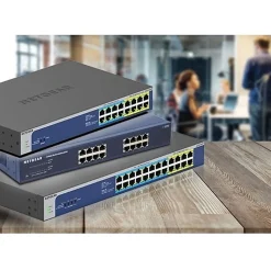 Netgear GS524UP Ethernet Switch - 24 Ports - 2 Layer Supported - 578.80 W Power Consumption - 480 W PoE Budget - GS524UP100NAS
