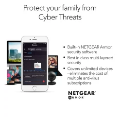 Netgear® Nighthawk AX6 Wireless Wi-Fi 6 Stream Router, RAX50-100NAS