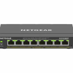 Netgear 8-Port Gigabit Ethernet PoE+ Smart Managed Plus Switch - 8 Ports - Manageable - 2 Layer Supported - GS308EP100NAS
