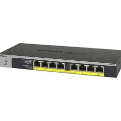 Netgear 8-Port PoE/PoE+ Gigabit Ethernet Unmanaged Switch (GS108LP) - 8 Ports - Gigabit Ethernet - 1000Bas - GS108LP100NAS