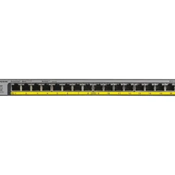 Netgear 16-Port 183W PoE/PoE+ Gigabit Ethernet Unmanaged Switch - 16 Ports - 2 Layer Supported - Twisted Pair - GS116PP100NAS