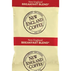 New England Coffee Single-Serve Coffee Packets, Breakfast Blend, Carton Of 24