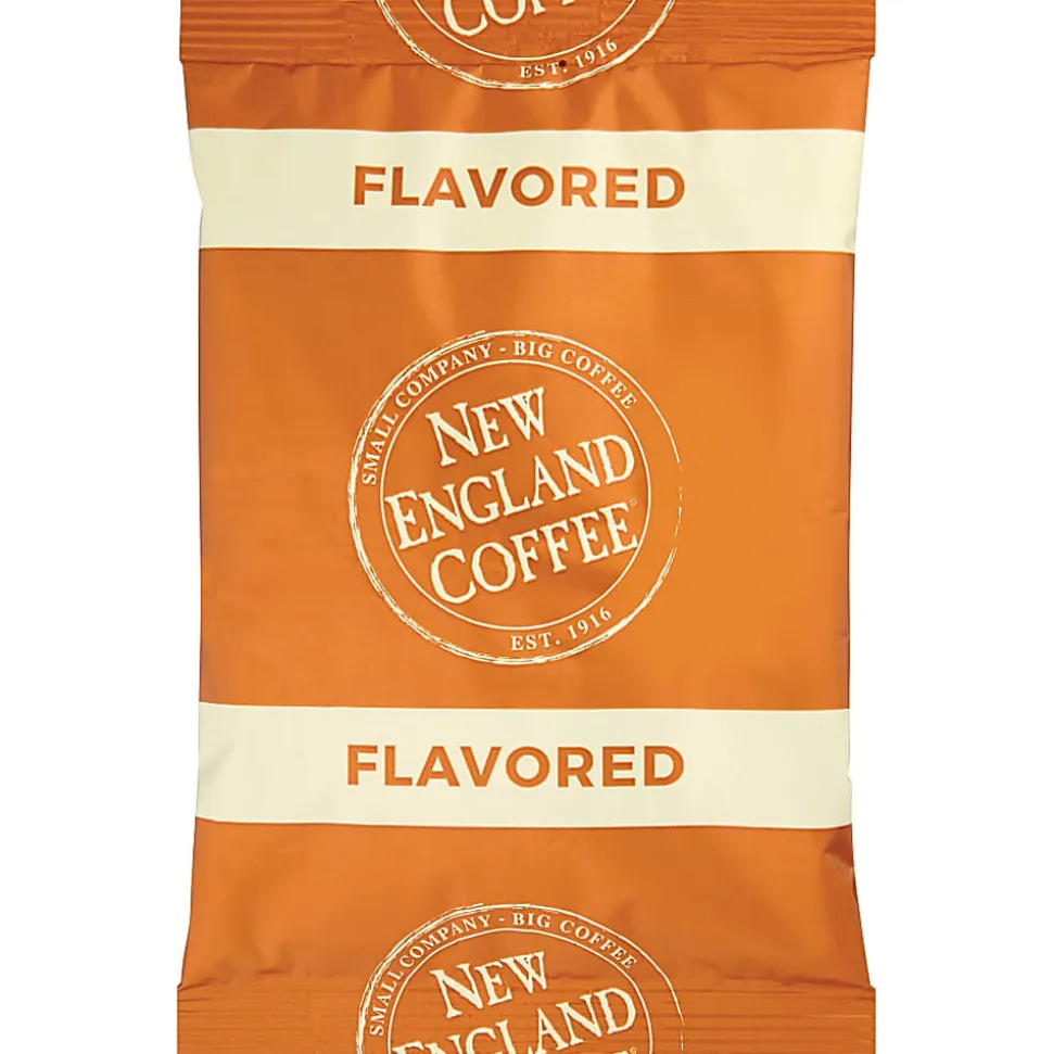 New England Coffee Single-Serve Coffee Packets, Hazelnut Creme, Carton Of 24