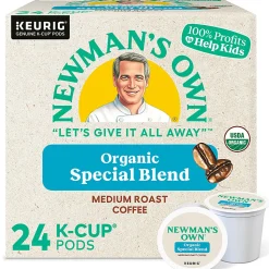 Newman's Own® Organics Single-Serve Coffee K-Cup® Pods, Special Blend, Carton Of 24