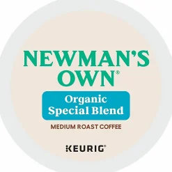 Newman's Own® Organics Single-Serve Coffee K-Cup®,  Special Blend, Carton Of 96, 4 x 24 Per Box