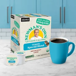 Newman's Own® Organics Single-Serve Coffee K-Cup®,  Special Blend, Carton Of 96, 4 x 24 Per Box