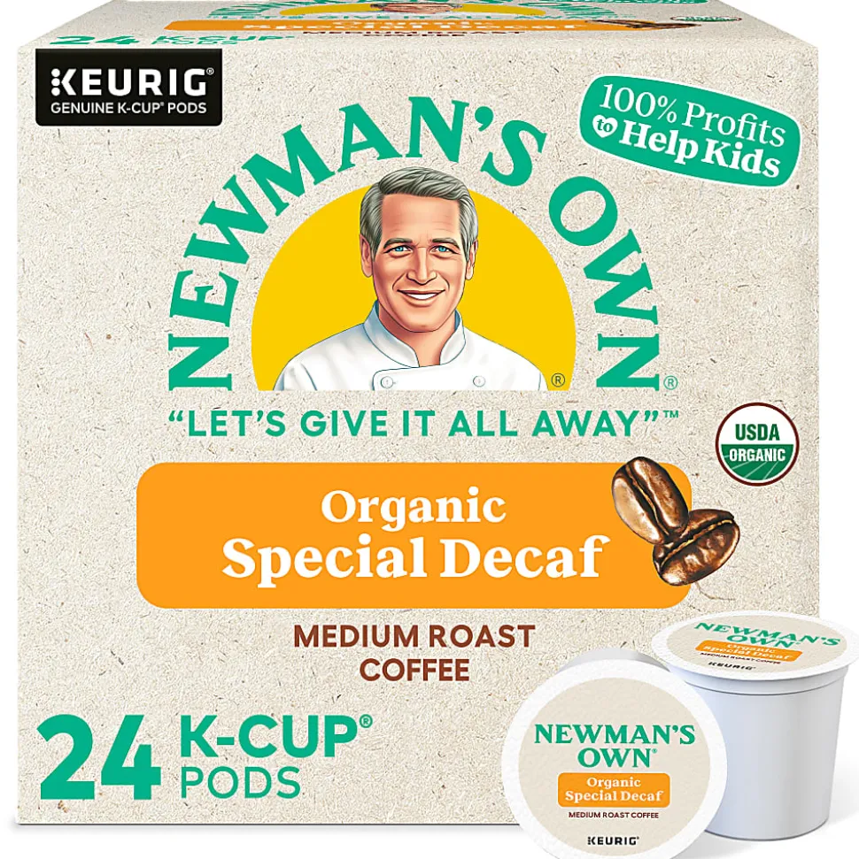 Newman's Own® Organics Special Blend Single-Serve Coffee K-Cup® Pods, Decaffeinated, Carton Of 24