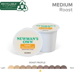 Newman's Own® Organics Special Blend Single-Serve Coffee K-Cup® Pods, Decaffeinated, Carton Of 24