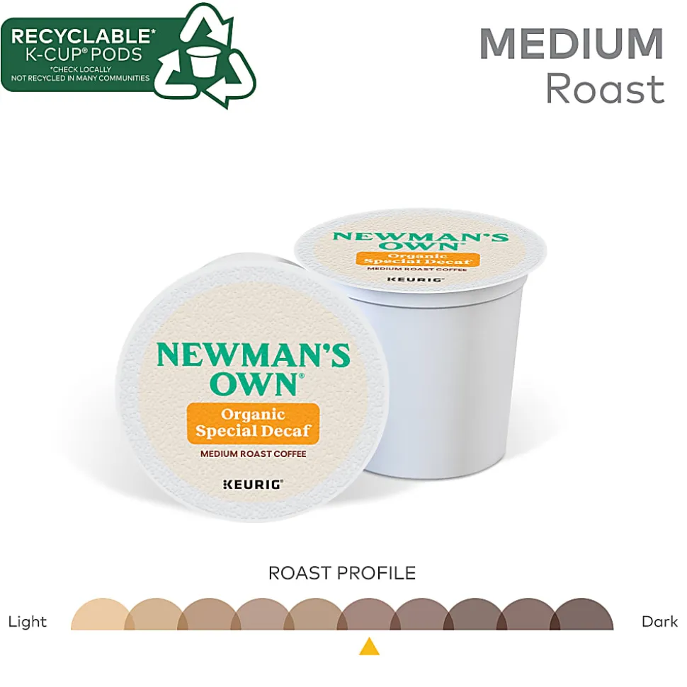 Newman's Own® Organics Special Blend Single-Serve Coffee K-Cup® Pods, Decaffeinated, Carton Of 24